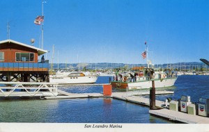 San Leandro Marina, San Leandro, California, mailed 1974              
